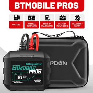 2025 TOPDON BT Mobile PROS 12V Car Auto Battery Charging Tester 100-2000CCA AGM