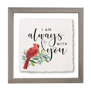 Sincere Surroundings. 10" Always With You. Floating Frame Art.