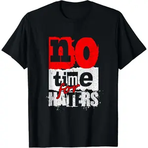 Red No Time For That Red Graphic Casual Short Sleeve Cotton T-Shirt