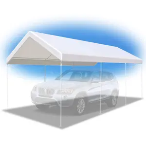 10'x20' Carport Replacement Canopy Garage Top Tarp Shelter Cover, Canopy ONLY (w/Edge)