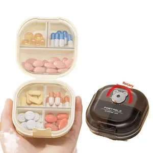 Portable Seven Days Pill Box Organizer for Home Medicine Storage Daily Three Meals Sealed Mini Elderly Gift for Home Storage Organizer Set for Kitchen Bathroom