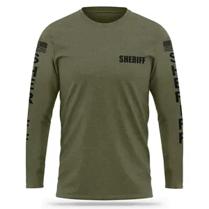 [SHERIFF] Cotton Blend Long Sleeve [GRN/BLK]