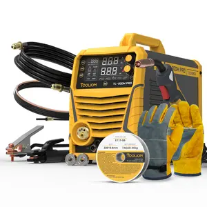 [fathersdaygift] TOOLIOM 200A Aluminum MIG Welder, 5-in-1 MIG/Flux MIG/Lift TIG/Stick/Spool Gun, 110/220V Dual Voltage Multifunctional Welding Machine