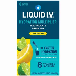 Liquid I.V.® Lemon Lime Hydration Multiplier® Powdered Electrolyte Drink Mix, 6 Count Packets