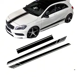 Car Body Sticker Kit, Car Scratch Cover Decoration Decals, Personalized Creative Stripes for Body, Side Skirts, Hood, Rearview Mirrors, Universal Car Sticker, Decal for Cars