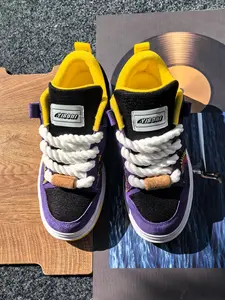 New Trendy Print Fashion Sneakers, Low-Top Casual Trainer Shoes, Durable Anti-Slip Outdoor Comfort, Unisex Canvas Board Shoes, Sports Shoes
