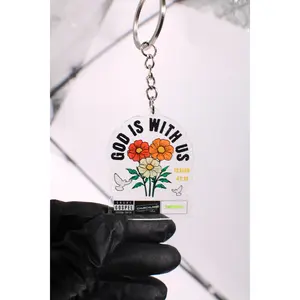 God Is With Us Keychain - Isaiah 41:10