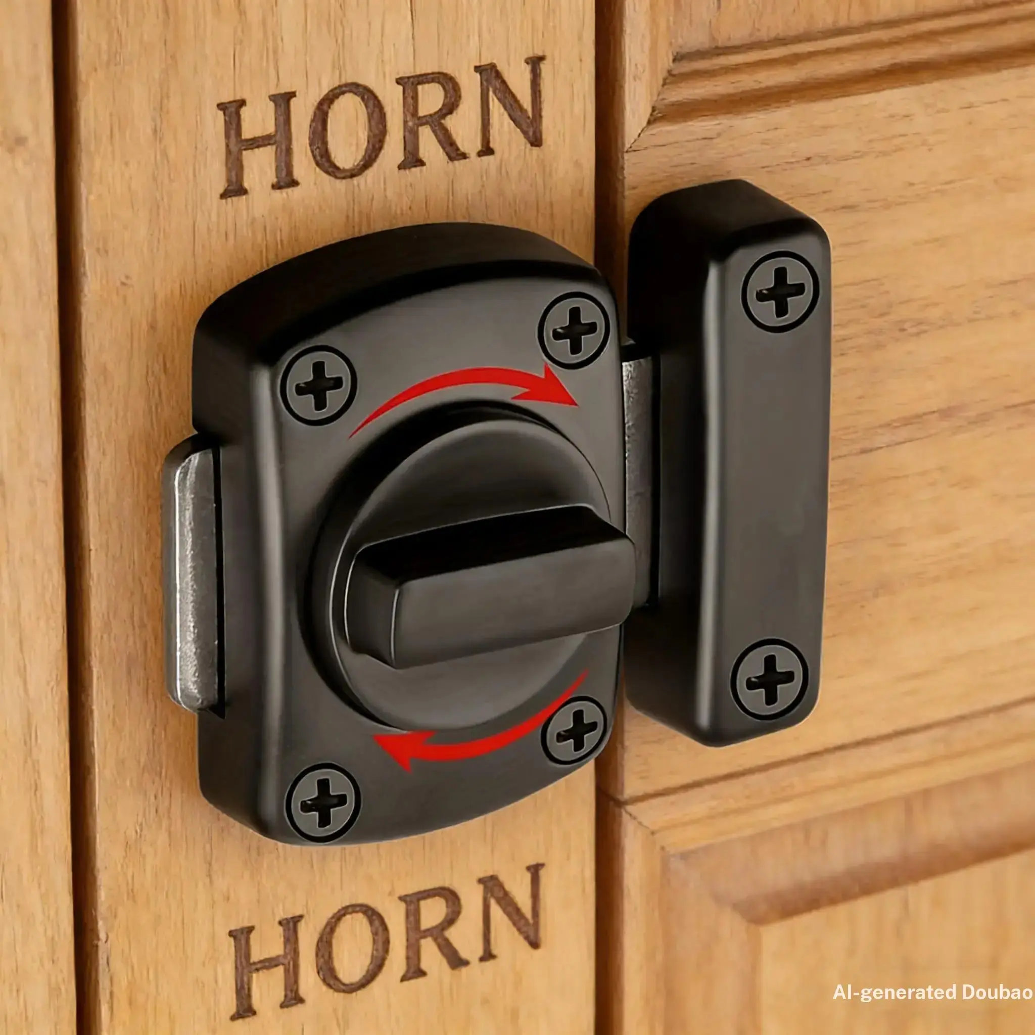 Thickened Door Lock with Rotating Bolt, Security Door Latch for ...