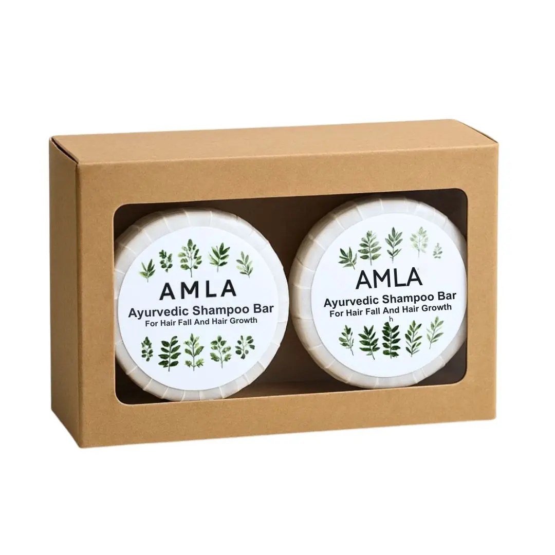 Amla Ayurvedic Strengthening Shampoo & Conditioner Set - Gentle Nourishing Haircare with Biotin & Vitamins for Weak Thin Hair Care