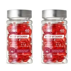 2 bottles Hair Vitamin Capsule,Argan Avocado & Moroccan Oil - Hair Vitamins A C E Pro B5 - Hair Serum for Frizzy and Damaged Hair，Hair Products for Women & Men, Haircare Shampoo Comfort Cleansing