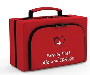 Family First Aid & CPR Kit - Large - Emergency Medical Kit for The Entire Family- First Aid Guide Life Safety Pro
