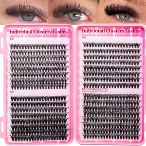 Lash Clusters Wispy Lashes Clusters Thin Band Eyelash Clusters Pestañas Postizas Naturales Mix Length Cluster Eyelash Extensions Cluster Lashes Soft Lash Extension at Home Use(30D+40D+50D,9-16mm)