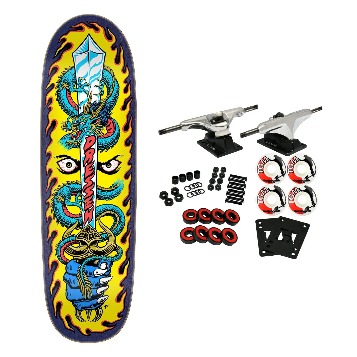 Santa Cruz Skateboard Complete Dressen Sword 9.25" x 31.95"