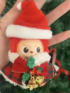 #51 (DOLL NOT INCLUDED)Popmart Labubu Christmas Theme Doll Clothes Gift  Fit for PIN FOR LOVE Festive Touch for Doll Enthusiasts