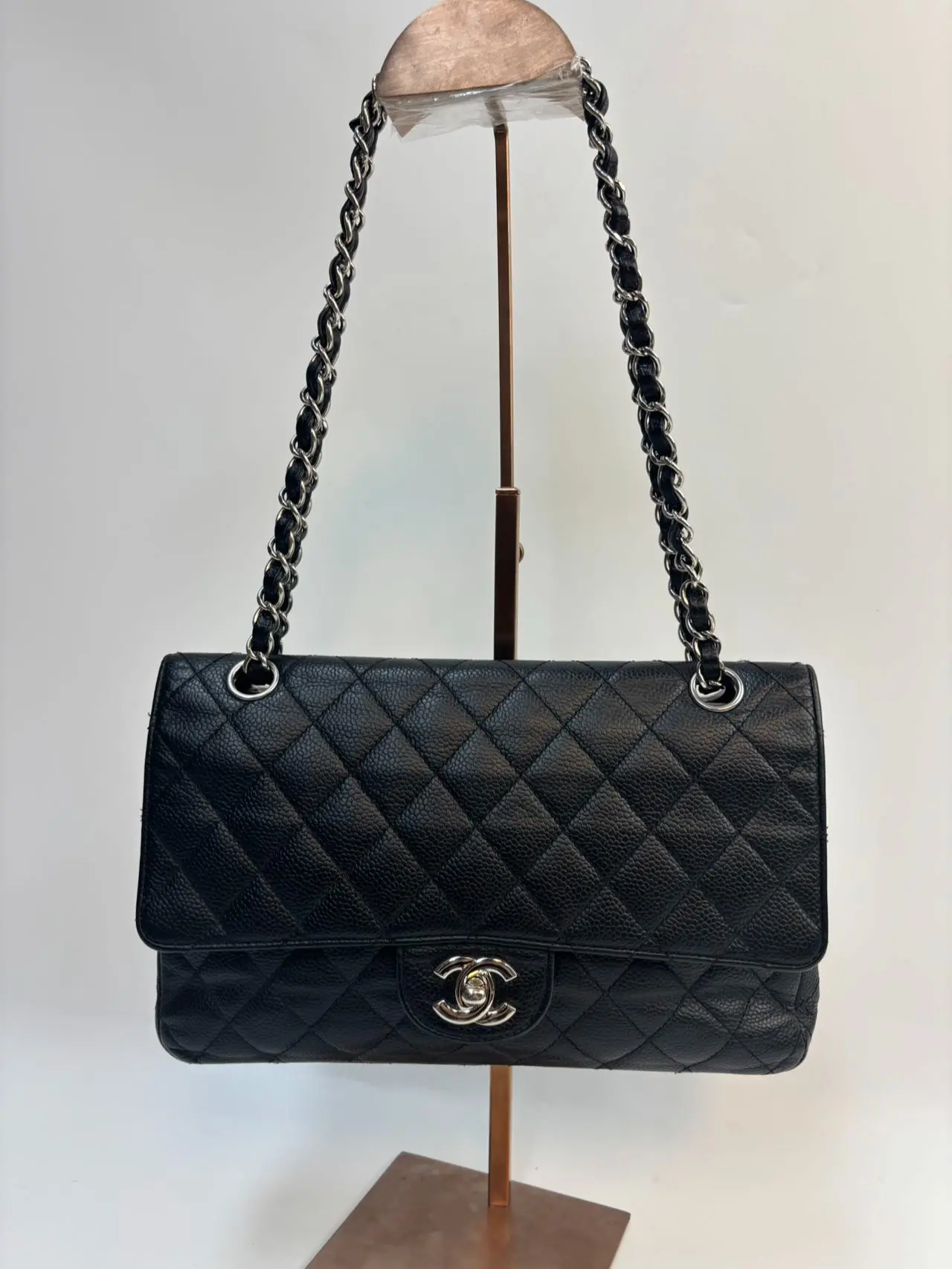 Pre-owned CHANEL leather Shoulder Bags Classic Flap Medium CF (BF 12) YS0535