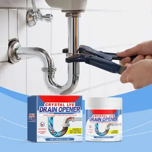 Kitchen & Toilet Drain Cleaning Powder, Eliminate Drain Flies & Clear Clogged Pipes, Clean Sink Drains, Bathtub Drain & Sewer Lines, Unclog Blocked Plastic Pipelines, Multi-Purpose Household Cleaner for Kitchen Grease & Drain Maintenance nontoxic bubble
