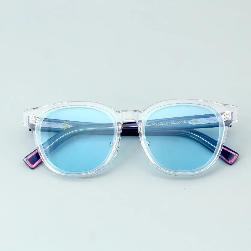Crystal Icy blue Acetate Polarized Unisex Sunglasses