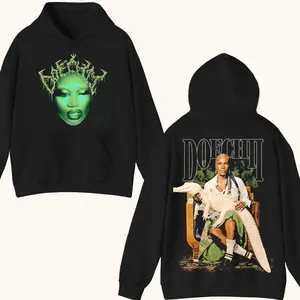 DOECHII Hoodie, Doechii Swamp Princess Concert Light Sand Pullover Merch For Unisex Mens Womens Fan Gift Him Her Gift for her, Gift for man, Gift for family, Gift for friend, Gift for Boyfriend