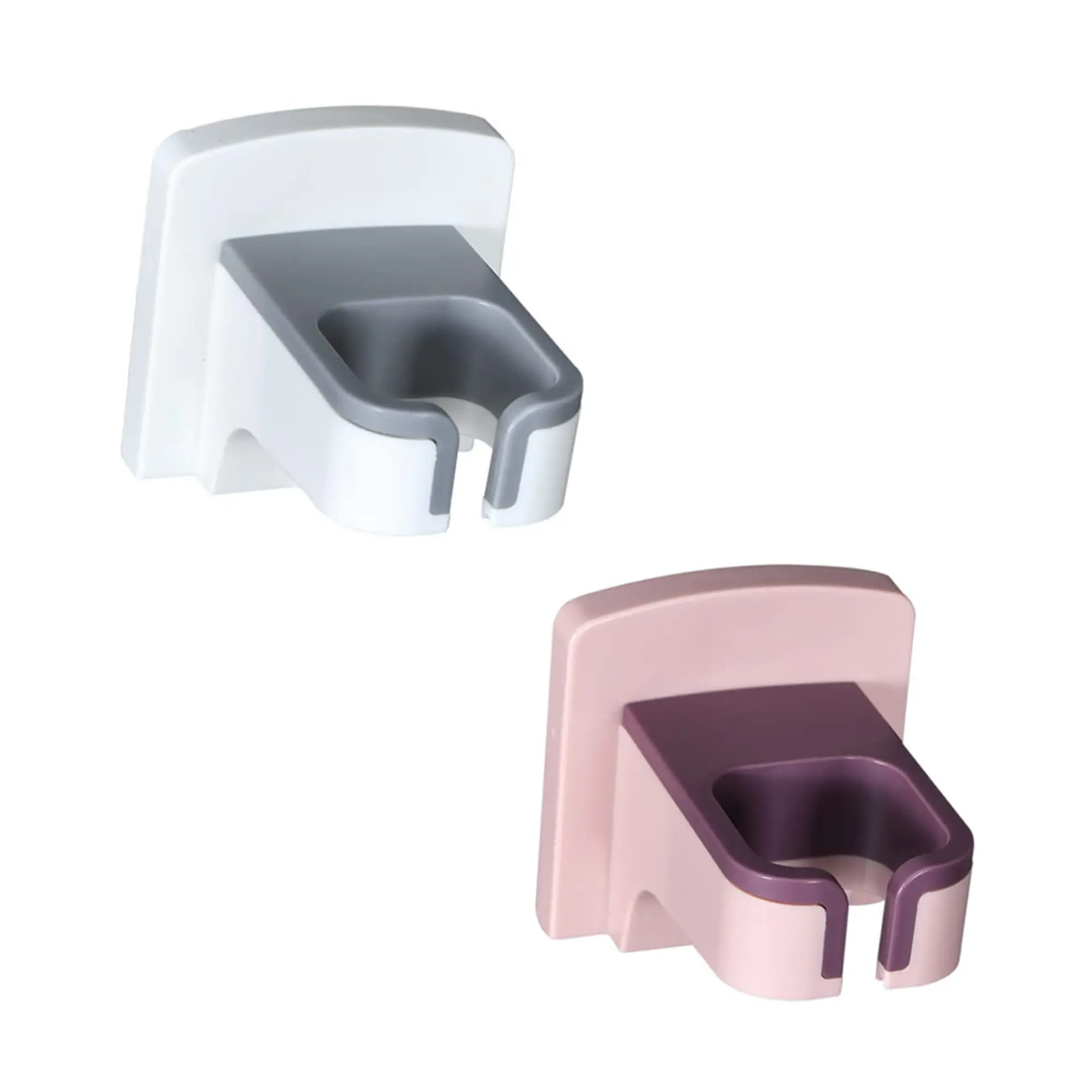 2 Counts Hair Dryer Holder, Without Punching Wall Mounted Hairdryer Holder, Hands-Free Wall Mounted Self-Adhesive Cord Organizerfor Bathroom Hotel Hair Salon (Random Color) Installation