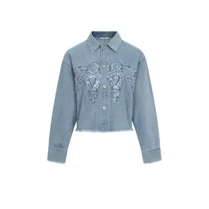 Sequin Kissed Denim Jacket