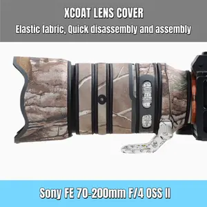 XCOAT Waterproof Camera Lens Coat for Sony FE 70-200mm F/4 OSS II, Camera Camouflage Rain Covers Lens Protective Sleeve  Protection