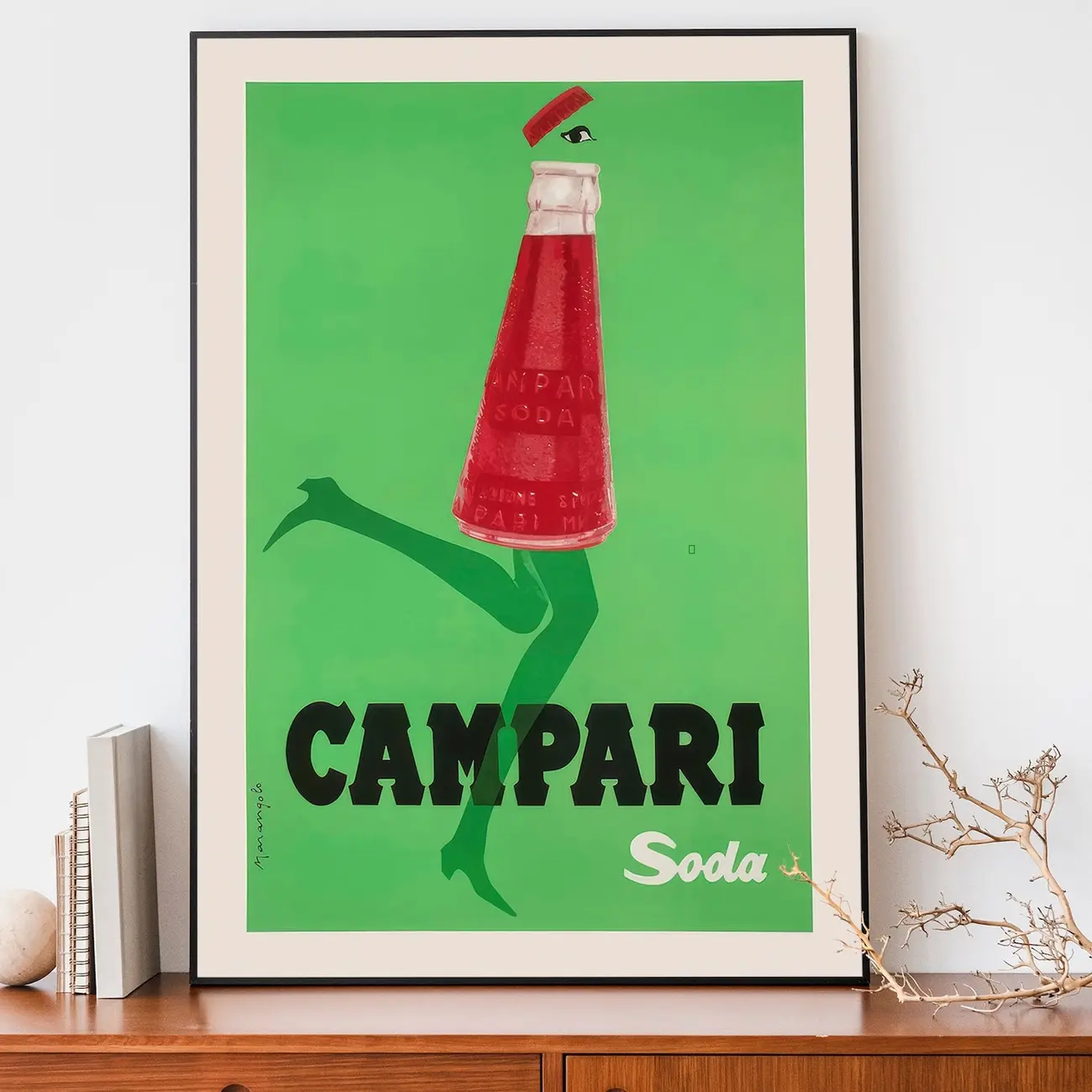 Vintage Campari Soda Poster, Art Nouveau French Print, Retro Advertising Poster, Cool Poster zz172