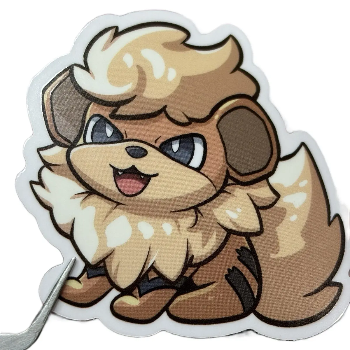 Growlithe 3” Vinyl Stickers | Water and UV Resistant vinyl sticker