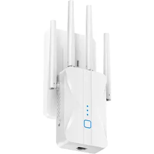 WiFi Extender 2026 AC1200  Band 5GHz/2.4GHz Signal Booster Up to 15,999 Sq.ft, 3-in-1  Repeater Router Amplifier for  with Ethernet Port
