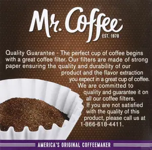 Mr. Coffee 8-12 Cup Coffee Filters 50 Pack (2 Count - 100 Total Filters)