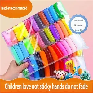 Air Dry Clay Kit, 24 Colors Modeling Clay Set with Tools, Ultra Light, Safe & No Odor, Peace of Mind, Perfect Gift for Kids, Holiday Gift, Christmas & Halloween Present Idea