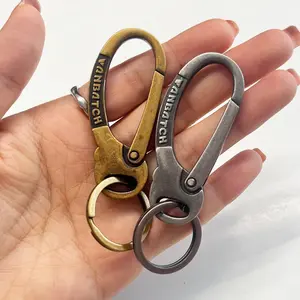 1953 Brass Retro Keychain Portable Rotating metal buckle Carabiner Buckles for Bag Strap Lobster Clasp Connect Hooks Accessories
