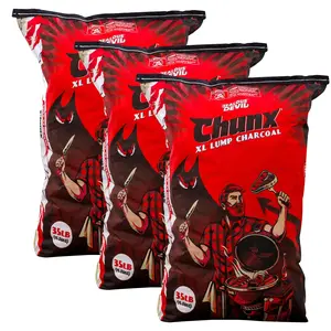 Jealous Devil Natural Hardwood Wood Lump Grill Charcoal, 35 Pounds (3 Pack)