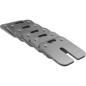 Adjustable Square Dumbbell Plates, 6 Pieces 5 lb Each, Total 30 lb, Quick Weight Adjustment, Bolt System, Cast Iron, Home Gym Use