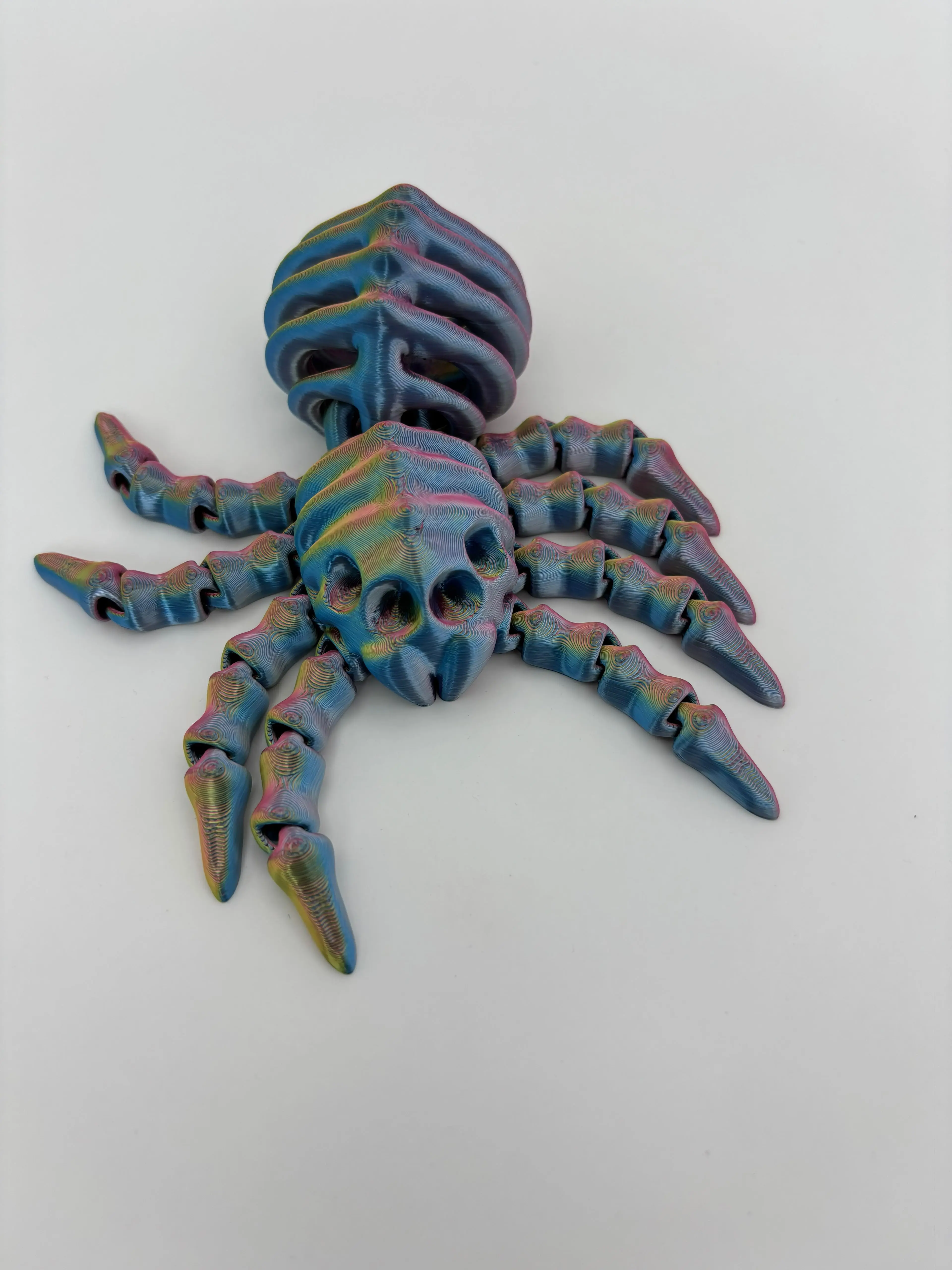 Large Articulated 3D Printed Spider | Flexible Fidget Toy | Halloween Decor | Gothic Collectible | Handmade in USA