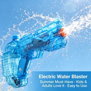 LED Electric Water Blaster with Space Energy Ring Design, High-pressure & Long-range, Large Capacit【Safe & Harmless Water Gun Toy】