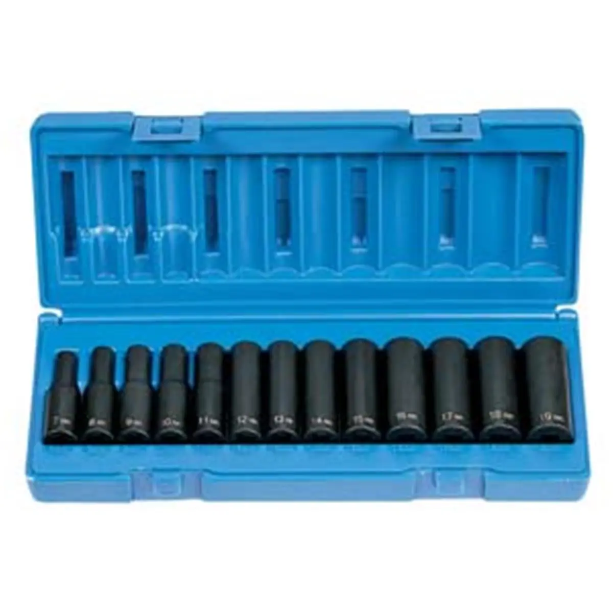 212 MAIN 3/8" Drive Impact Socket Set - 13-Piece Metric Alloy Steel by Grey Pneumatic GY1213MD, Socket Wrench for Tight Areas, Cycling Maintenance