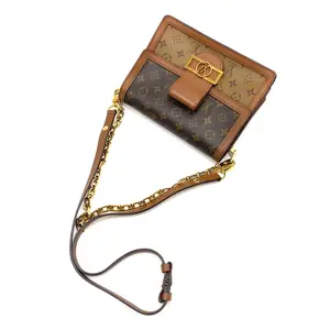 Pre-owned Louis Vuitton Dauphine MM Reverse Monogram Shoulder Crossbody Bag