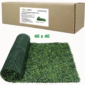 40" x 40" Artificial Hedge Wall Panels Faux Ivy Privacy Fence & Greenery Wall Decor | Dense Artificial Plant Panels for Indoor & Outdoor Use, Balcony, Garden, Patio, Living Room & Accent Walls