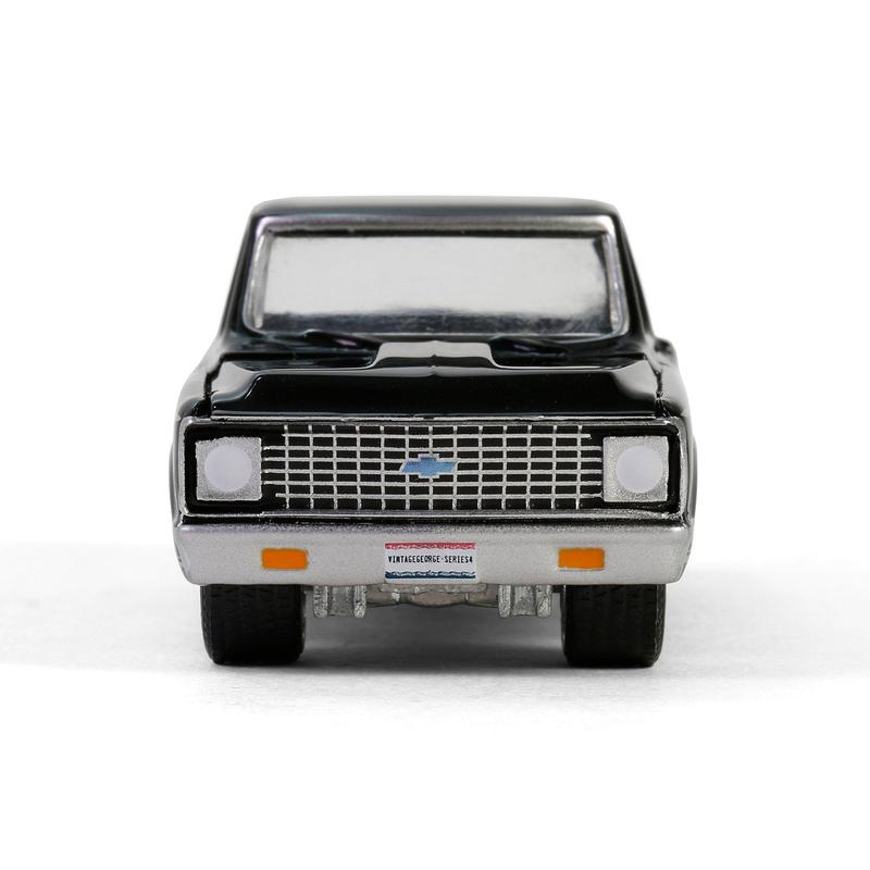 1972 Chevy Cheyenne C10 – Black Diecast 1:64 Scale Model - Greenlight 30546