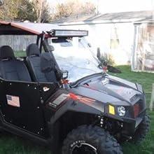 Nilight 2PCS Side Pillar Mounting Brackets LED Metal Mounting Brackets for UTV Off Road 2014-2018 Polaris RZR XP 1000 RZR 900, 2 Years Warranty (90045B) Black