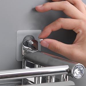 Strong Adhesive Screw Hooks No Drill, Heavy Duty 2-in-1 Wall Mount Bolt Hooks for Shelf and Hanging, Waterproof No Nail Hooks, Removable Adhesive Bolt Hooks, Waterproof Oilproof No Nail Shelf Mount