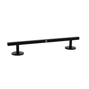 Straight, Square Fingerboard Rail, 10" Long - Steel Construction - Black