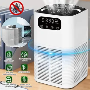 Air Cleaner for Home Large Room, H13 HEPA Air Purifier with Activated Carbon, 360° Air Intake, Ultra Quiet 25dB, LCD Screen, Timer, Pet Odor Removal