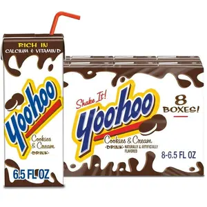 Yoo-hoo Cookies and Cream Drink, 6.5 fl oz, 8 Pack Boxes