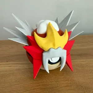 #0244 Entei Ball - Made to Order, High-Quality PLA, 3D Printed Pokeball Figure