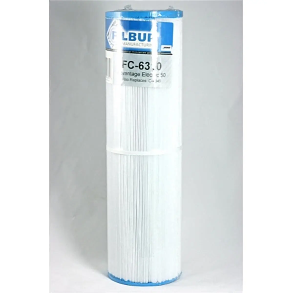 APC by Schneider Electric FC-6310 Replacement Filter Cartridge, 17-3/8" L x 4-5/16" D, 50 sq ft Polyester Media with Polyurethane End Caps, 2-1/8 In. Bottom Hole