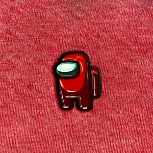 1” Soft Enamel Red Among Us Pin