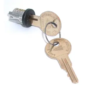 212 MAIN HD Lock Plugs - Black, Keyed Alike (106), 2 Keys, Snap-In Fit, Automotive & Motorcycle Security Locks, Two Keys