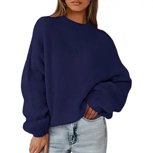 PrettyGarden Women's Fall Oversized Sweaters Dressy Casual Long Sleeve Chunky Knit Winter Pullover Tops Holiday Outfits