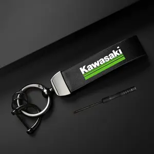 Motorcycle Design Keychain, PU Leather Exquisite Motorcycle Keychain, Stylish Keychain for Kawasaki Z900 Z650 Z750 Z800 Z1000 NINJA